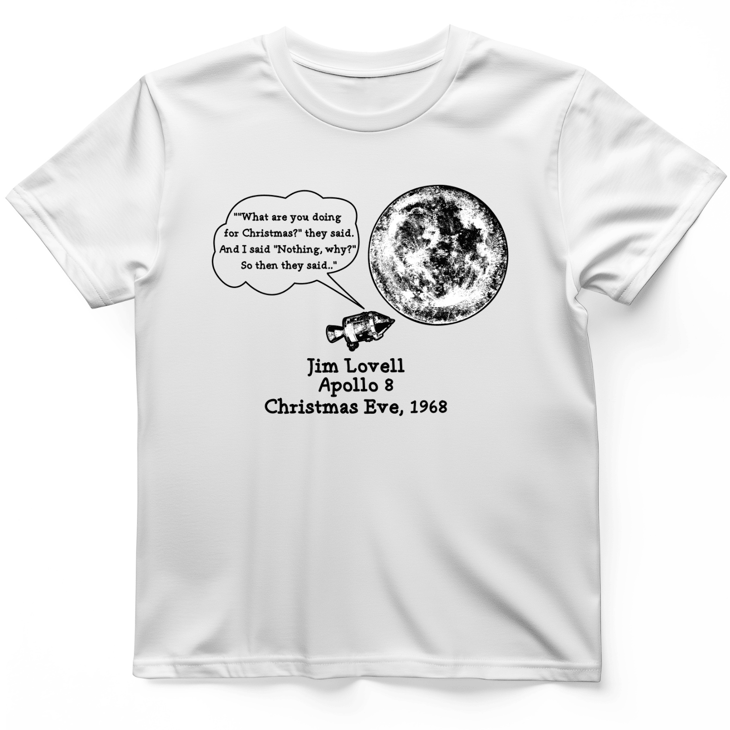 Apollo 8 T-Shirt Apollo 8 mission Astronaut Shirt Gift Ideas For Husband