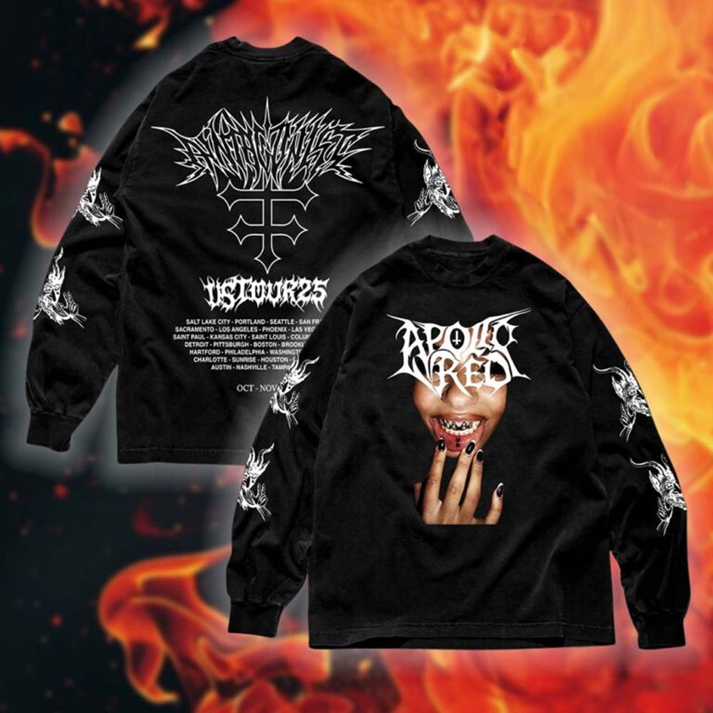 Apollo Red Merch Antagonist Tour 2 0 Lip Tattoo Girl Long Sleeve Shirt Gifts For Her Apollo Red Merch Antagonist Tour 2 0 Lip Tattoo Girl Long Sleeve Shirt Gifts For Her
