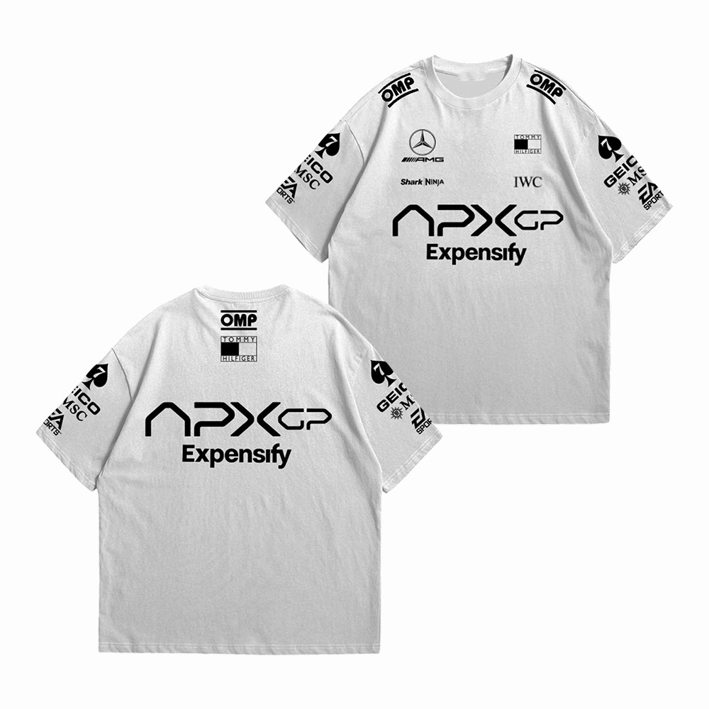 APXGP Expensify Racing T-Shirt F1 Inspired Streetwear Shirt Formula 1 Fans Gifts