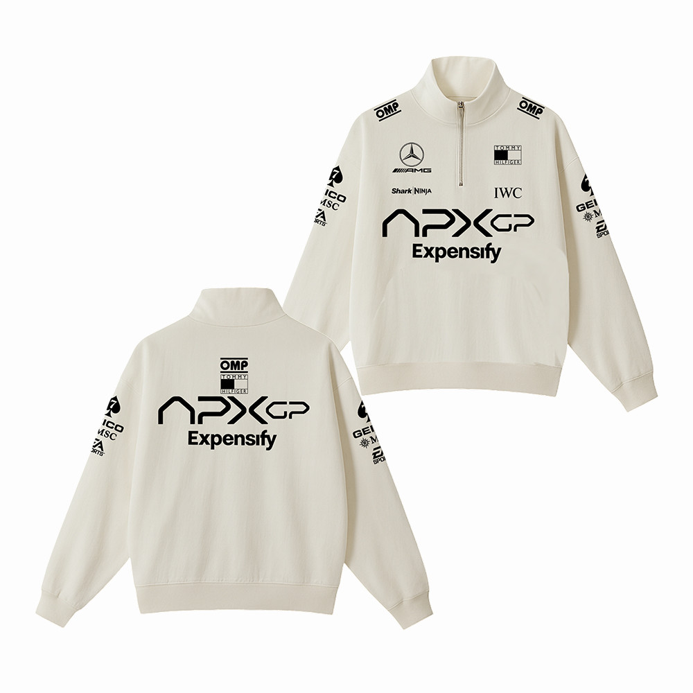 APXGP Expensify Zip Sweatshirt APXGP Formula Racing Apparel F1 Fans Gift Ideas