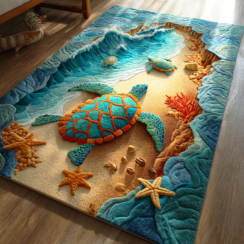 Aqua Dream Turtle Area Rug Home Entrance Decor Ideas Gift Ideas For Ocean Lovers