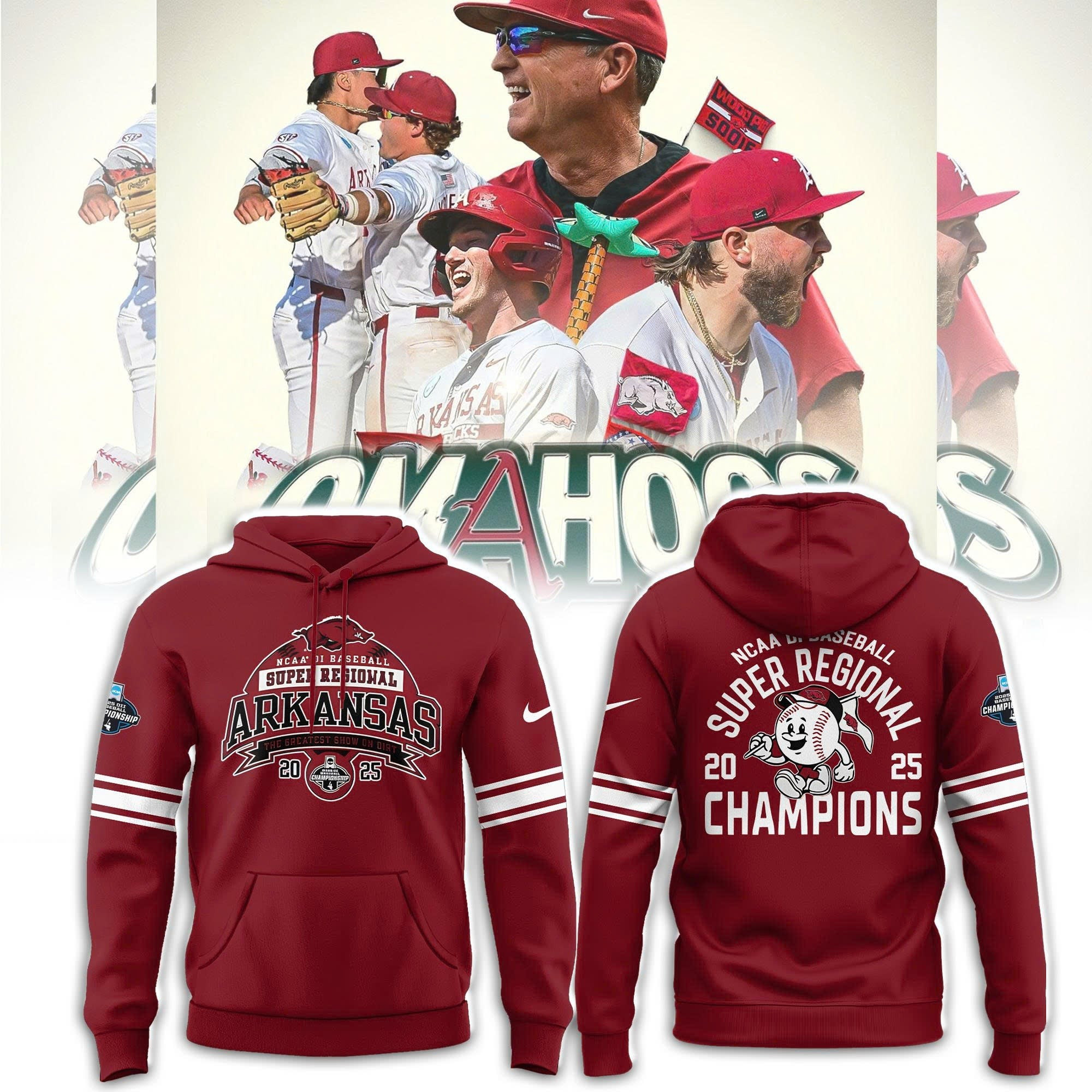 ARB x Regional NCAA Baseball Champions Hoodie Best Gifts For Baseball Fans