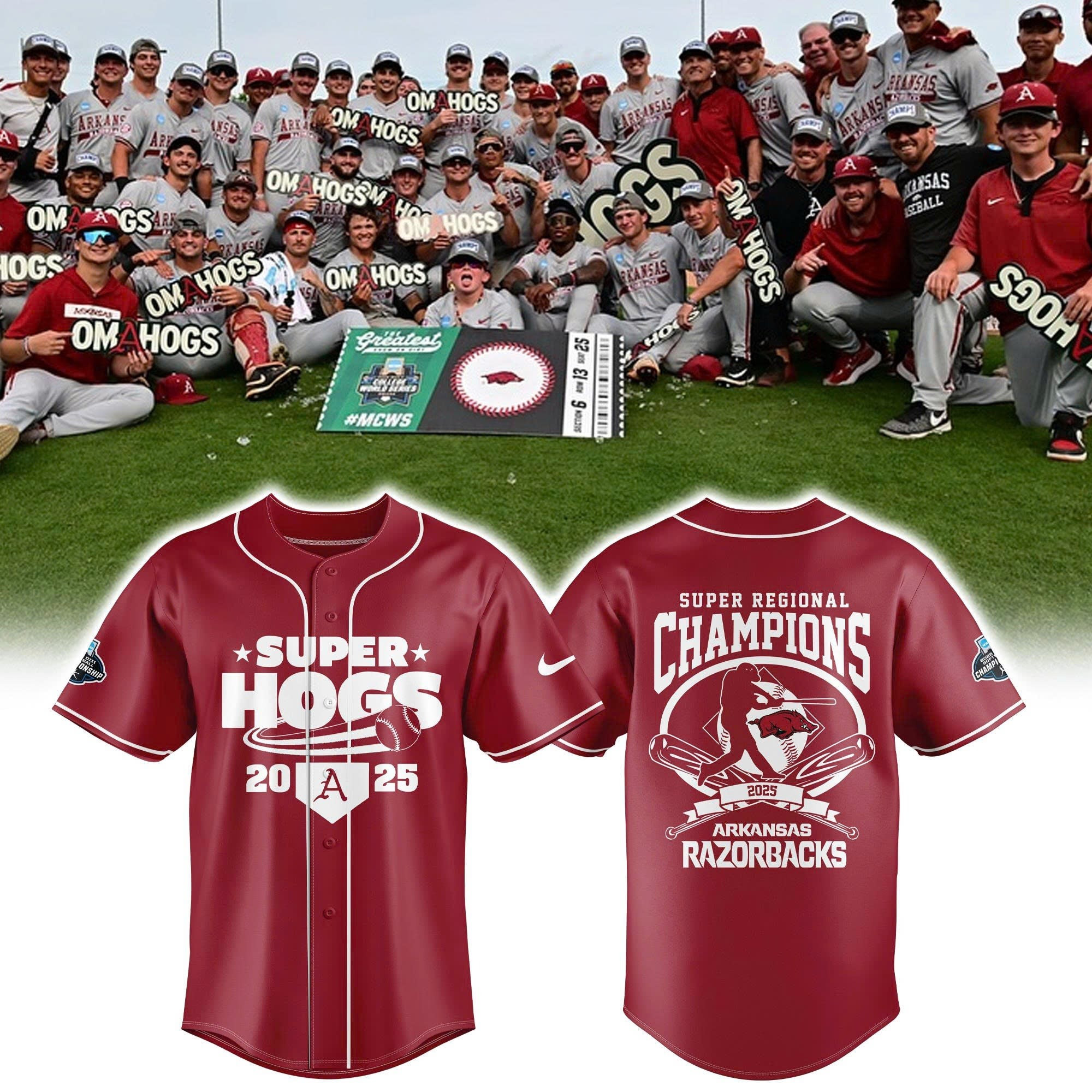 ARB x Regional Super Hogs Champions 2025 Jersey Unique Gifts For Baseball Fans