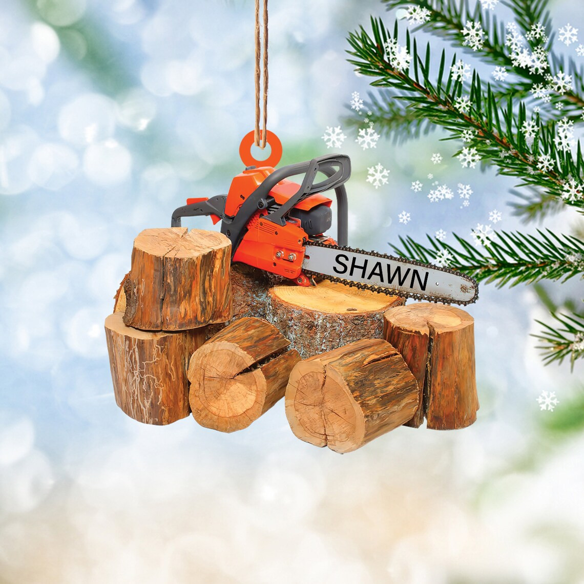 Arborist Chainsaw Ornament Arborist Christmas Ornament Logger Christmas Hanging Decor Lumberjack Ornament