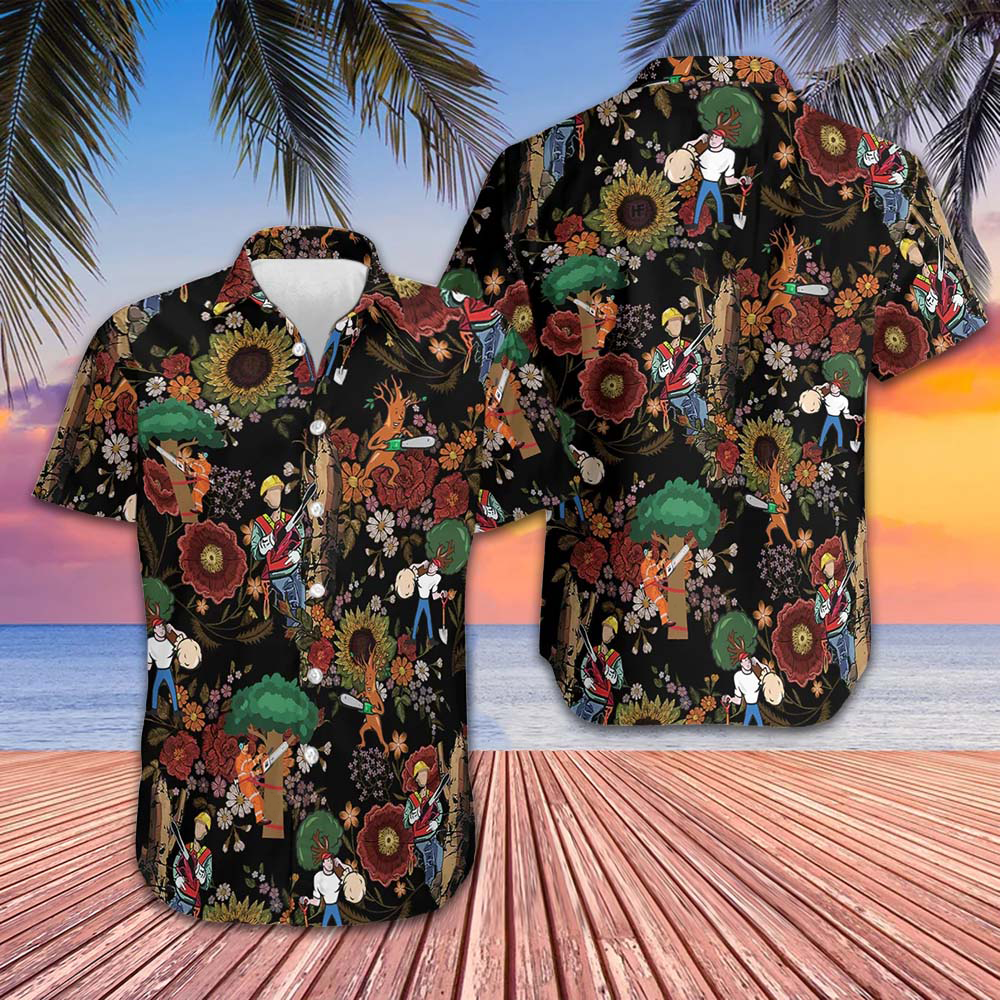 Arborist Proud Hawaiian Shirt Beach Short Sleeve Button Down Gifts For Arborist