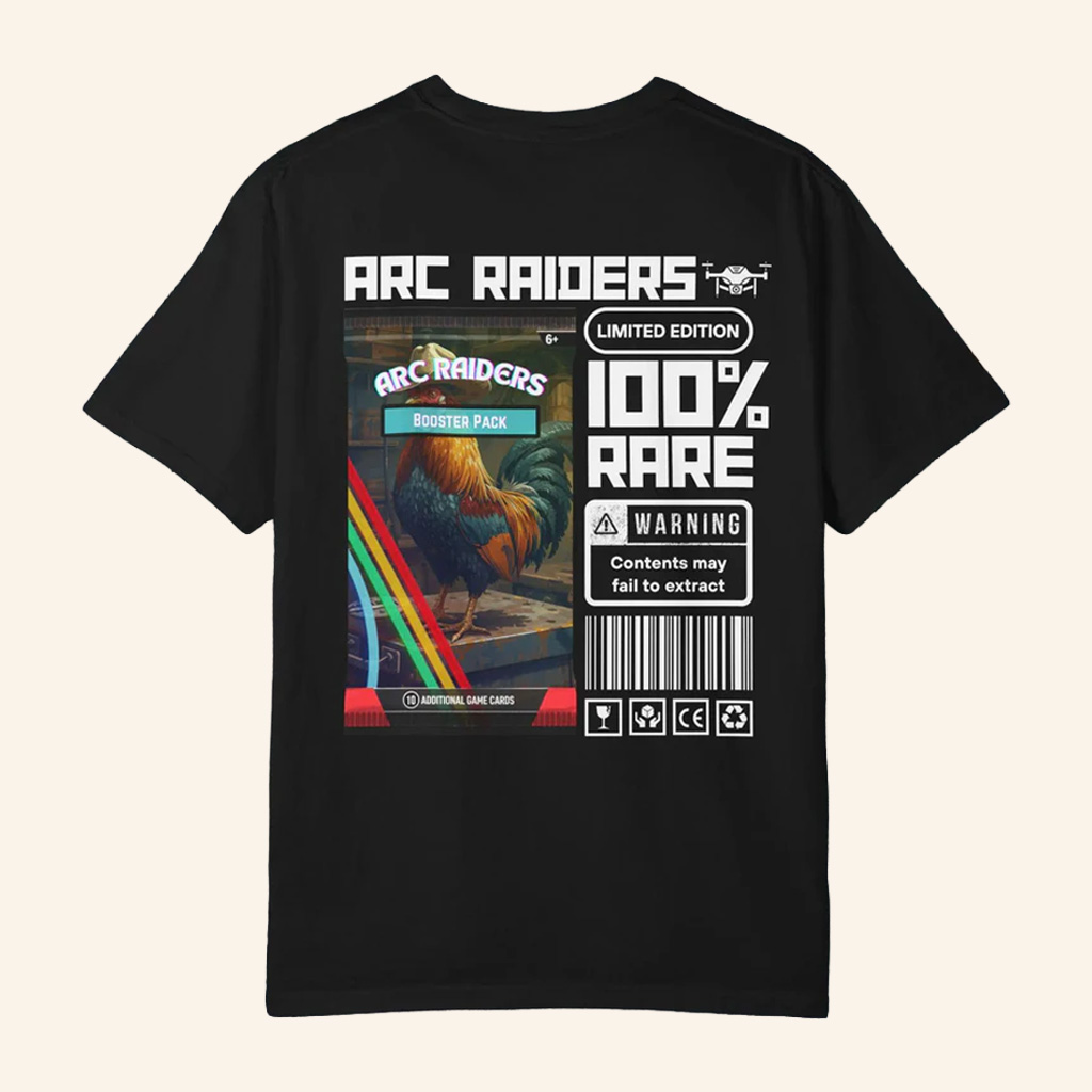 ARC Raiders Merch Rooster With Cowboy Hat 100 Rare T-Shirt Gifts For Game Lovers ARC Raiders Merch Rooster With Cowboy Hat 100 Rare T-Shirt Gifts For Game Lovers