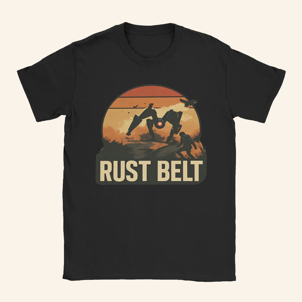 ARC Raiders Merch Rust Belt Black T-Shirt Gifts Ideas For Game Lovers ARC Raiders Merch Rust Belt Black T-Shirt Gifts Ideas For Game Lovers