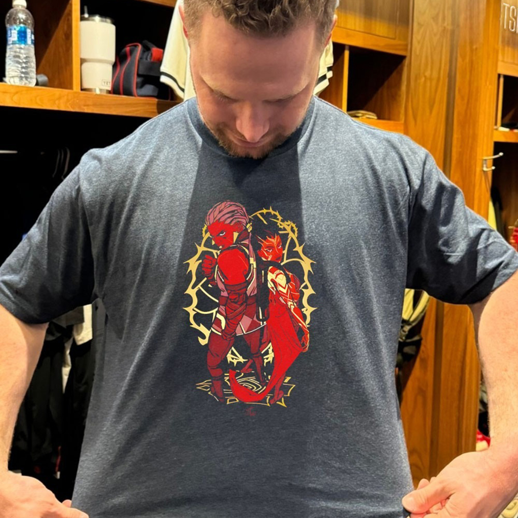 Arcane Mel And Ambessa Foil T Shirt Arcane Mel And Ambessa Foil T Shirt