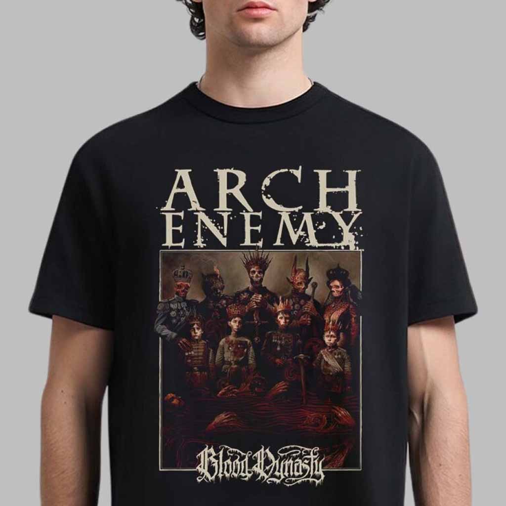 Arch Enemy Blood Dynasty Album Cover T-Shirt Music Related Gifts For Guys Arch Enemy Blood Dynasty Album Cover T-Shirt Music Related Gifts For Guys