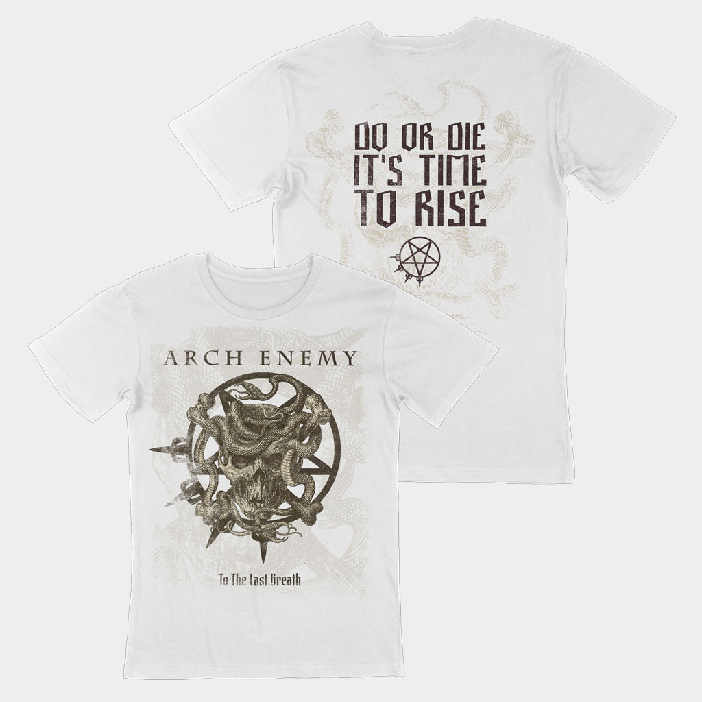 Archenemy Merch 2026 To The Last Breath White T-Shirt Archenemy Shirt Gifts For Fans