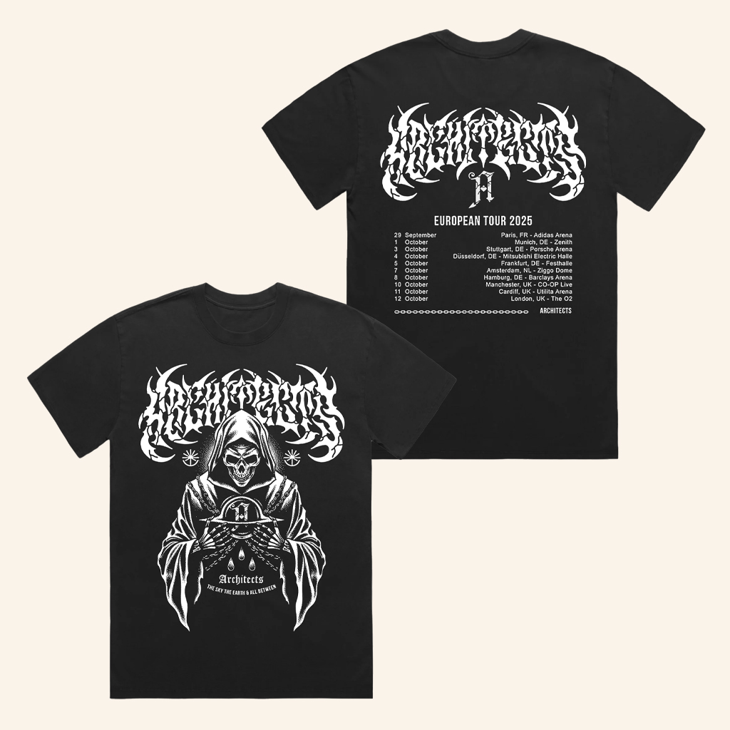 Architect Merch Hands Of The Reaper Eu Uk Autumn Tour Black T-Shirt Gifts For Dad Architect Merch Hands Of The Reaper Eu Uk Autumn Tour Black T-Shirt Gifts For Dad