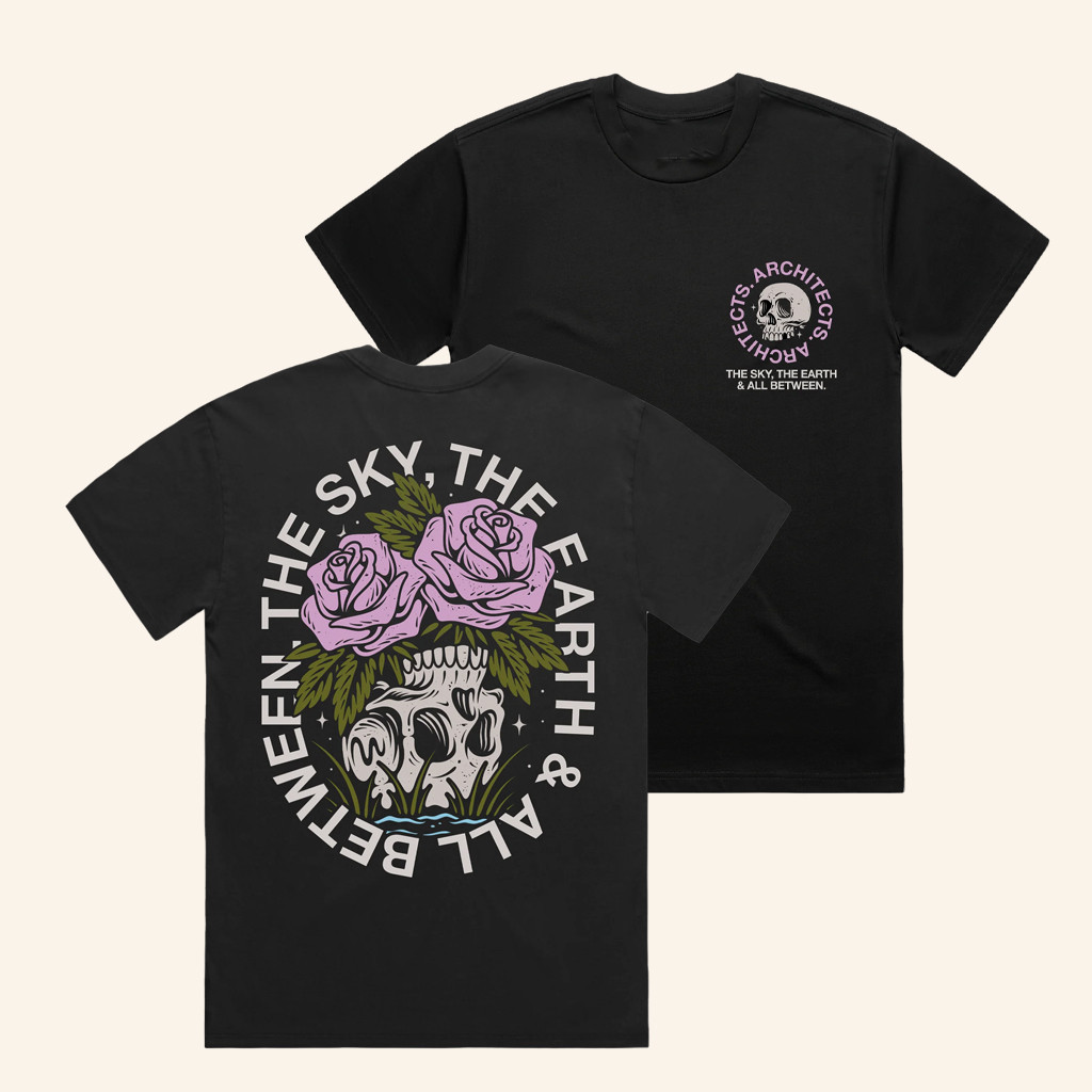 Architect Merch Head Full Of Flowers Black T-Shirt Present For Sister Architect Merch Head Full Of Flowers Black T-Shirt Present For Sister