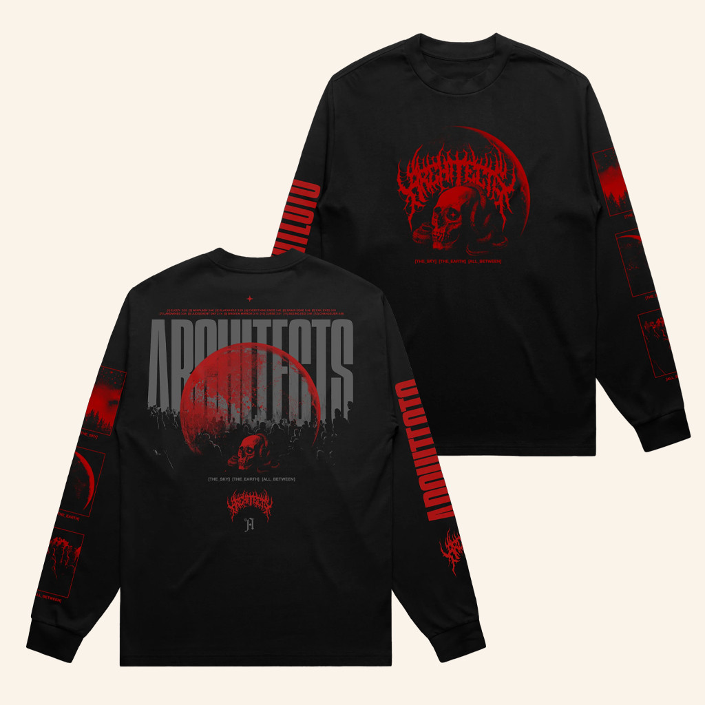 Architect Merch Moon Skull Black Long Sleeve T-Shirt Christmas Presents For Boyfriend Architect Merch Moon Skull Black Long Sleeve T-Shirt Christmas Presents For Boyfriend
