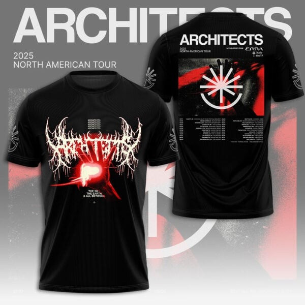 Architects 2025 North American Tour T-Shirt Gift Ideas For Music Lovers