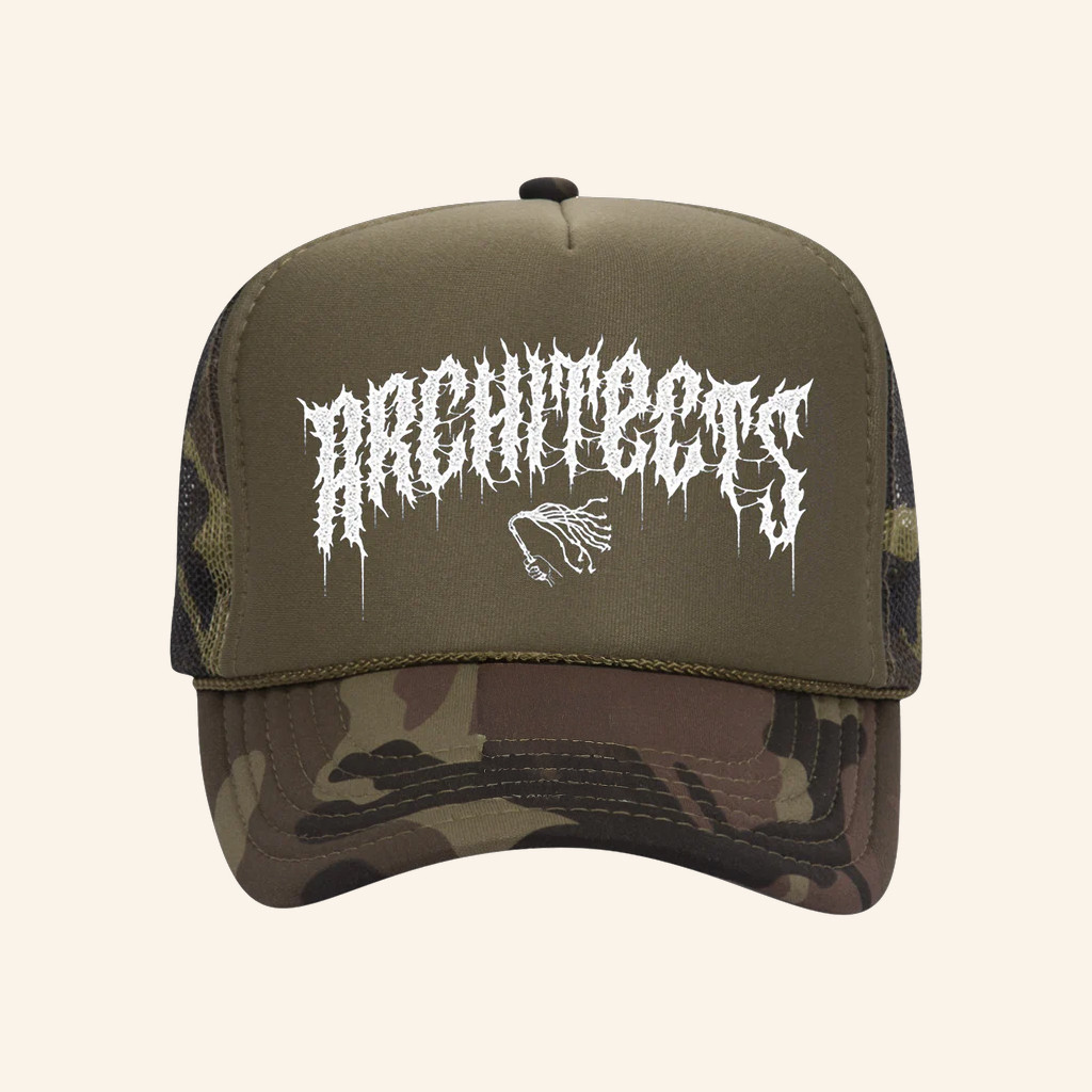 Architects Merch Architects Whiplash Camo Trucker Hat Christmas Gifts For Him Architects Merch Architects Whiplash Camo Trucker Hat Christmas Gifts For Him