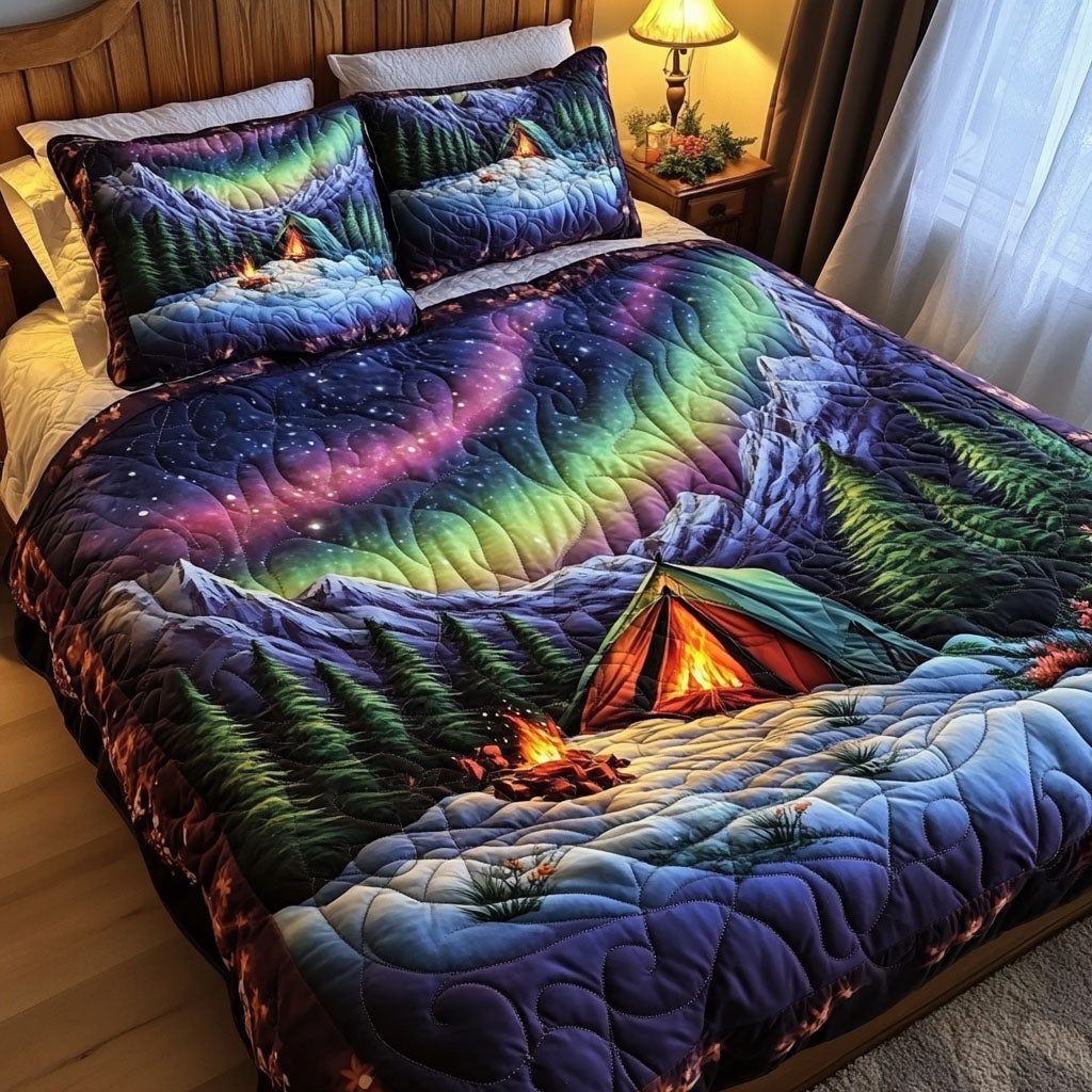 Arctic Campout Quilted Bedding Set Cute Room Decor Christmas Bedroom Ideas