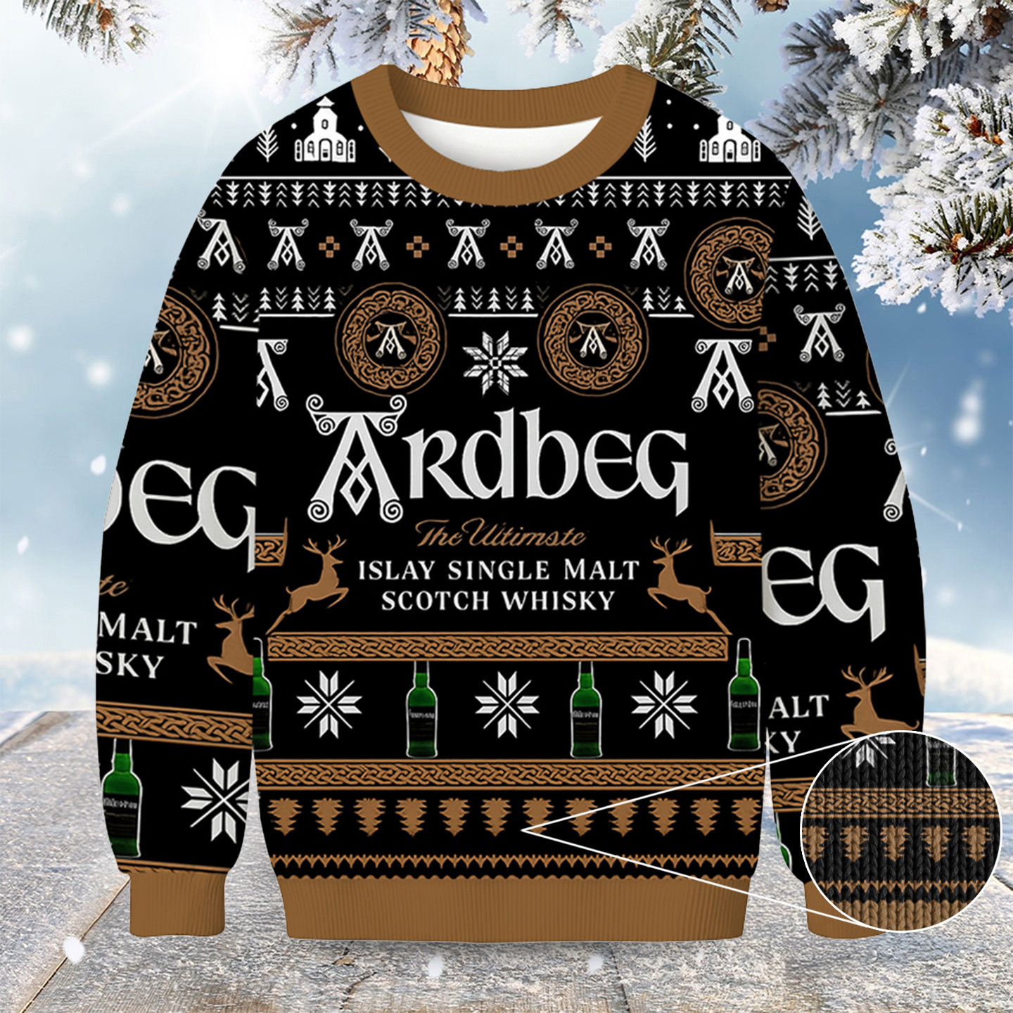Ardbeg Christmas Ugly Sweater Holiday Clothing Christmas Gifts For Whisky Lovers