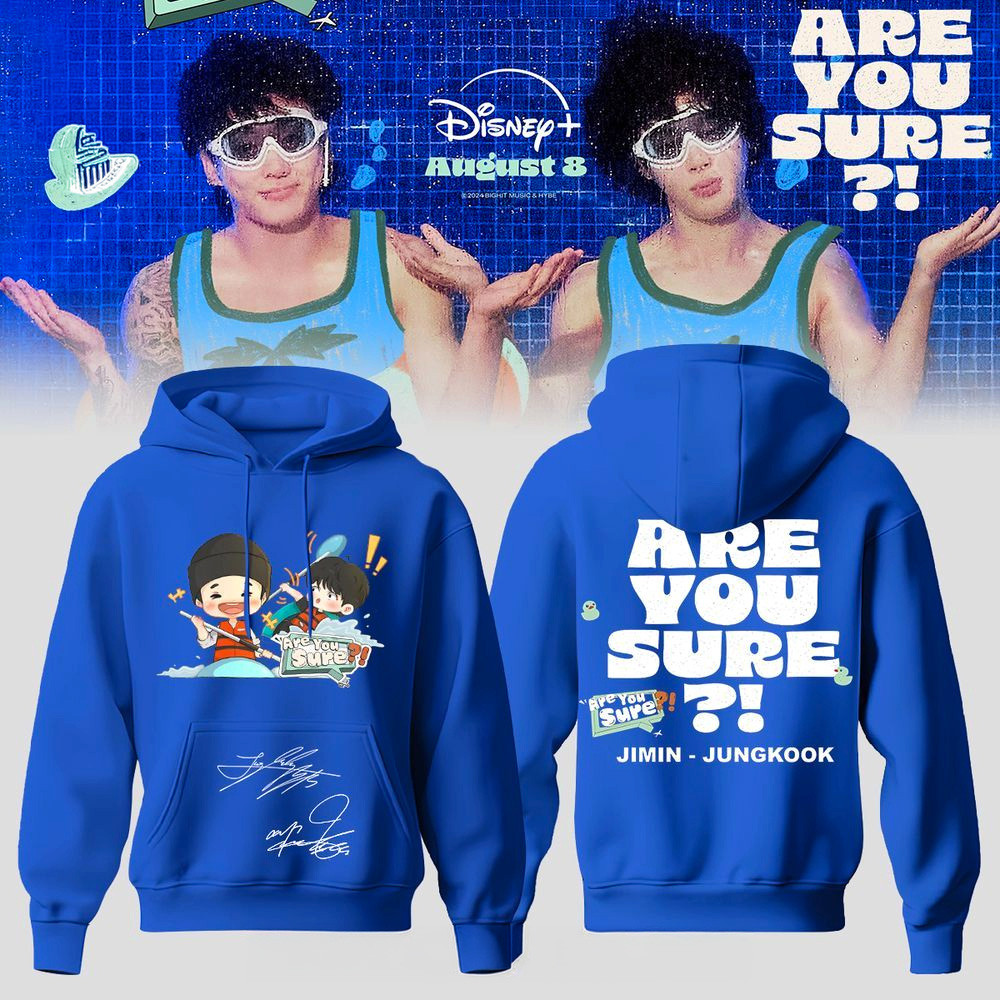 Are You Sure Jungkook And Jimin Hoodie Fan Apparel Gifts For Music Lovers