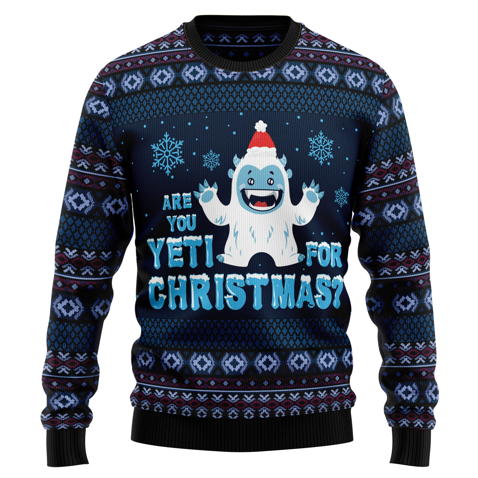 Are You Yeti For Christmas Ugly Christmas Sweater