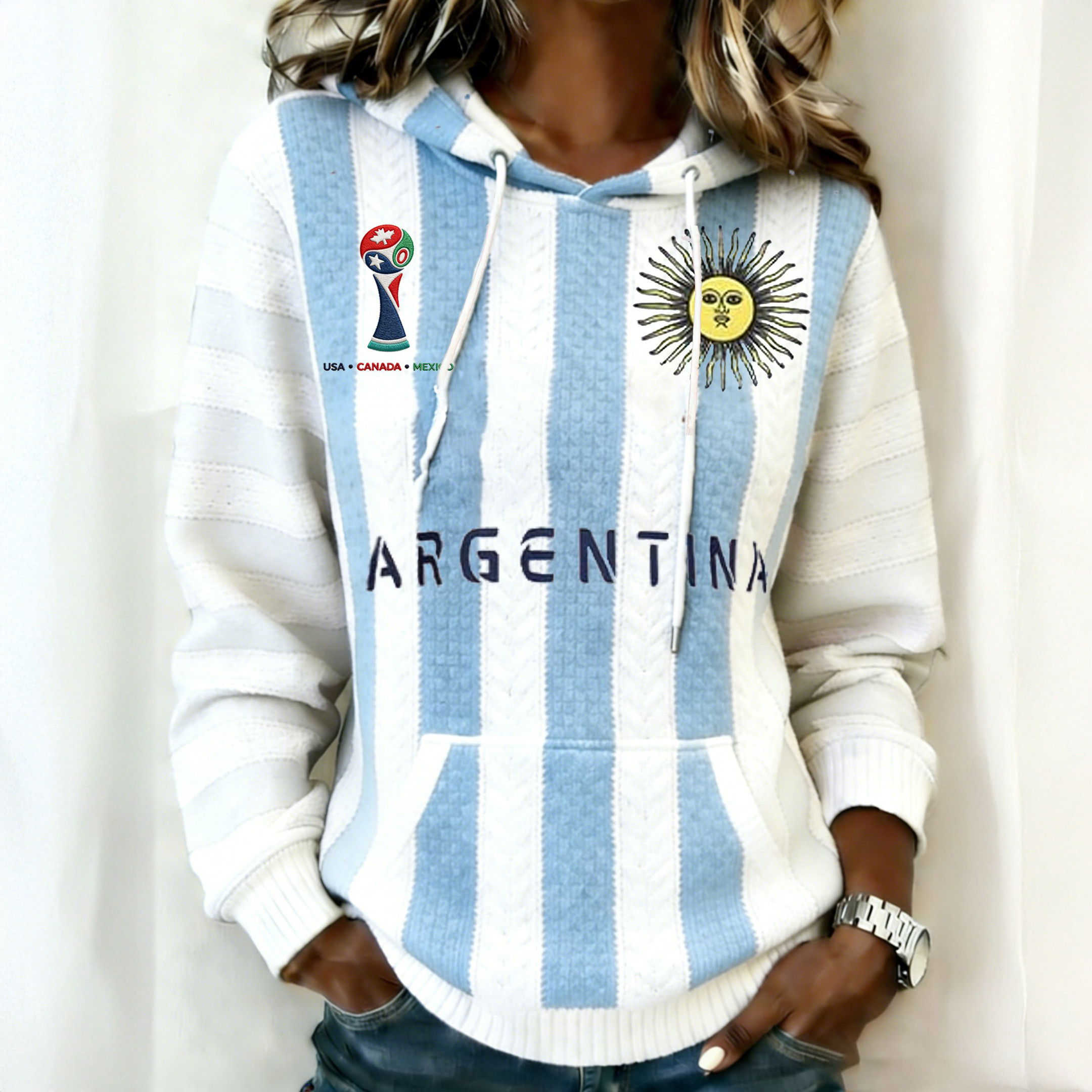 Argentina 2026 FIFA World Cup Hoodie Game Day Clothing Football Lover Gift Idea