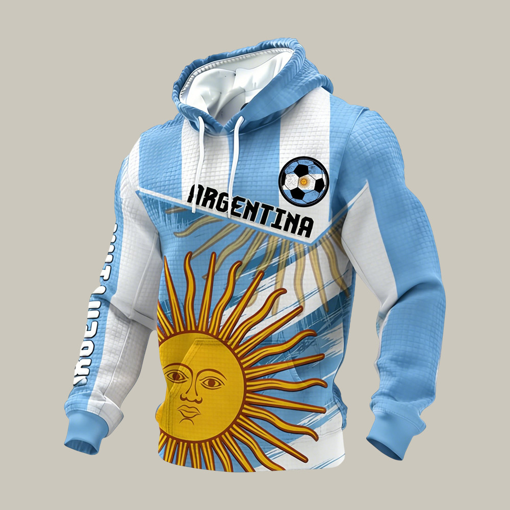 Argentina FIFA World Cup 2026 Hoodie Argentina National Football Team Apparel Soccer Lover Gift