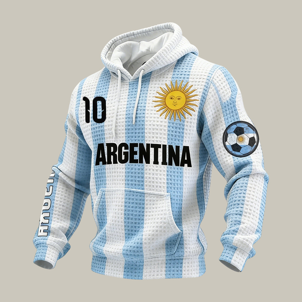 Argentina FIFA World Cup 2026 Hoodie Football Game Day Clothing Father's Day Gift Idea