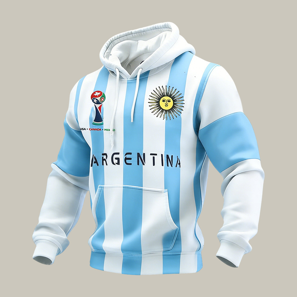 Argentina FIFA World Cup 2026 Hoodie Game Day Clothing Football Lover Gift