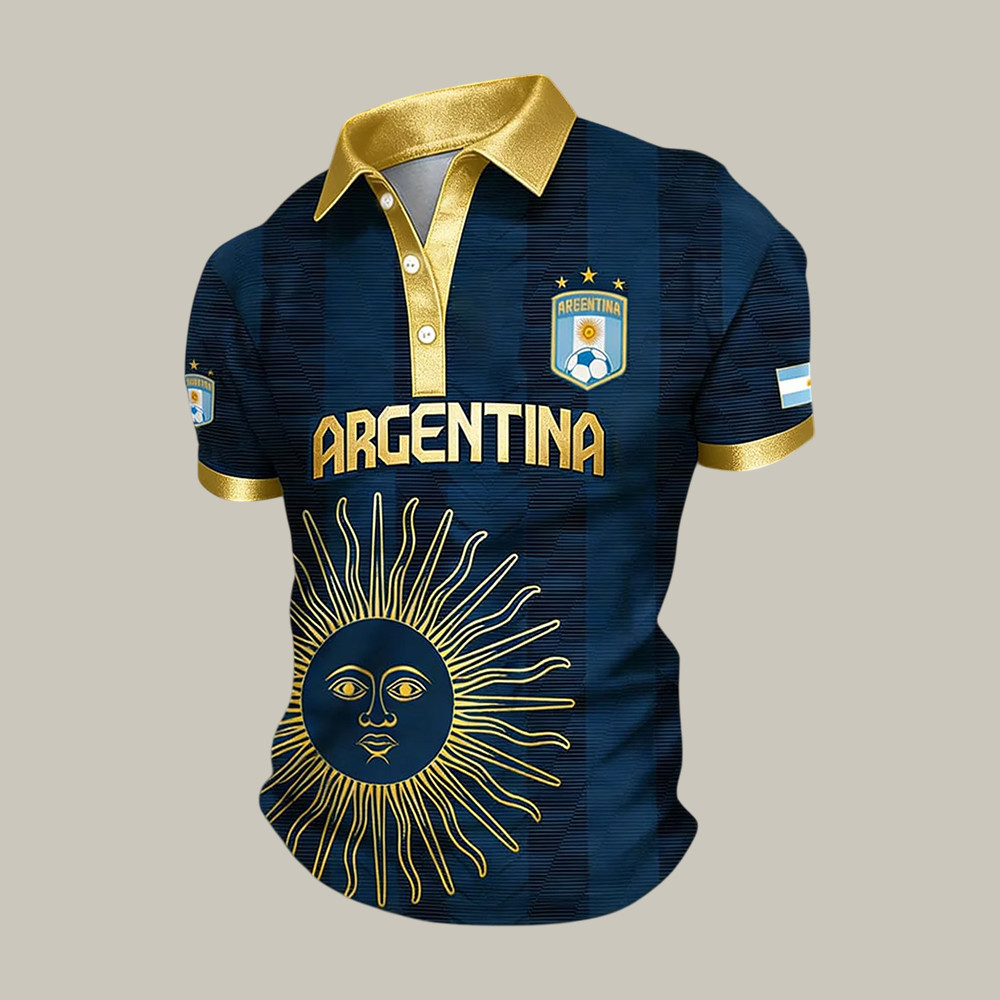 Argentina FIFA World Cup 2026 Polo Shirt 2026 World Cup Merch Soccer Lover Gift For Father