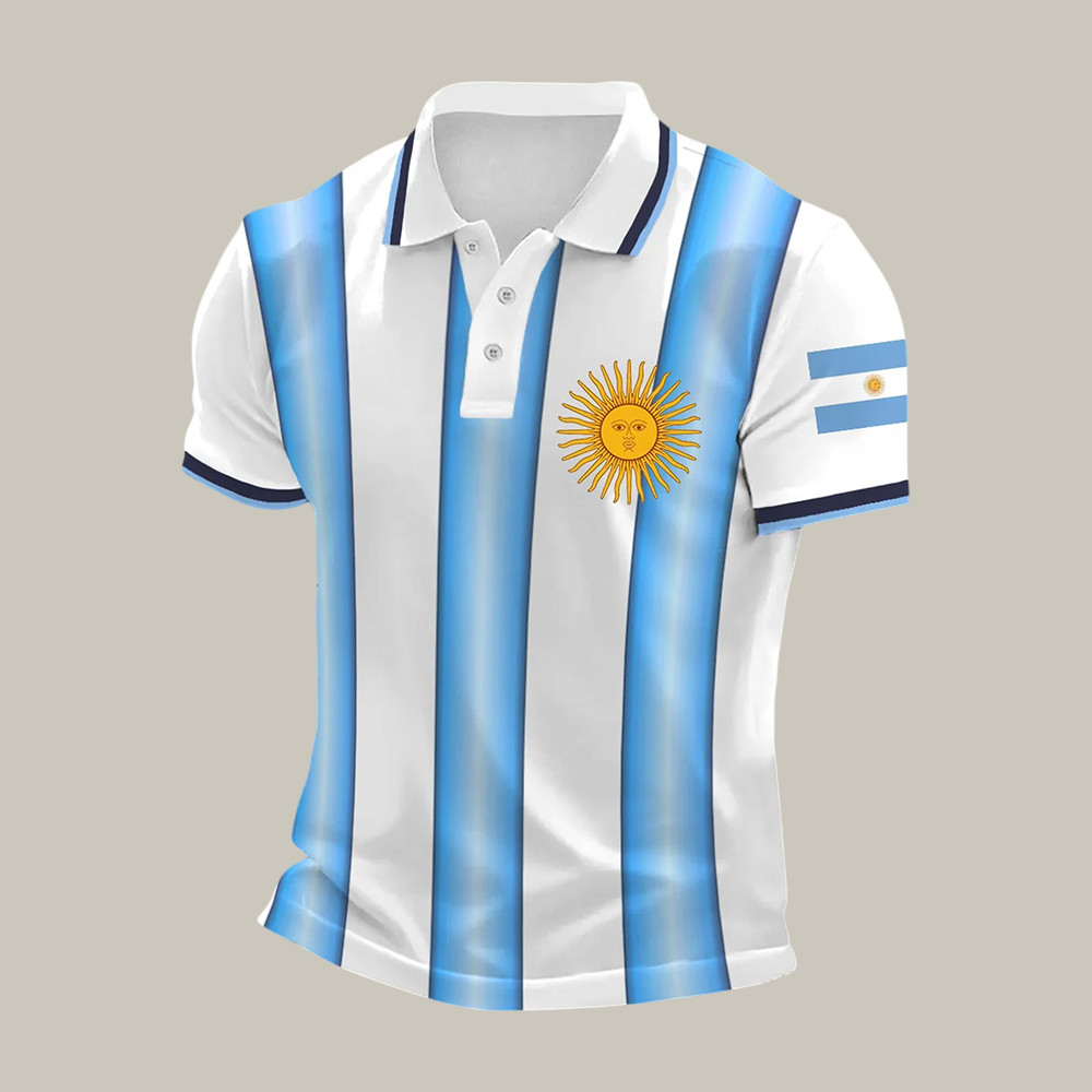 Argentina FIFA World Cup 2026 Polo Shirt Argentina Champions Shirt Soccer Lover Gift