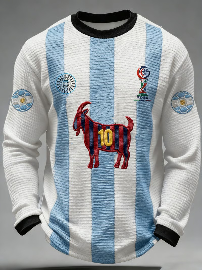 Argentina GOAT 10 World Cup 2026 Sweatshirt Albiceleste Soccer Legend Fan Gear Gift For Family