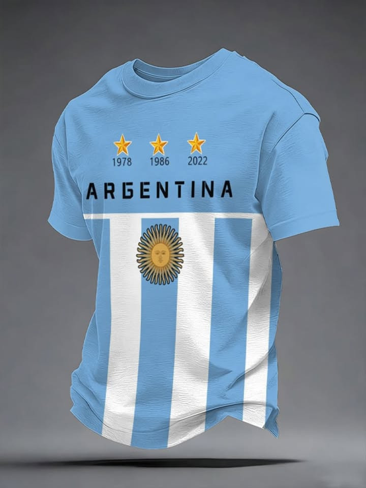 Argentina T-Shirt FIFA World Cup 2026 Clothing Football Fan Gift Ideas