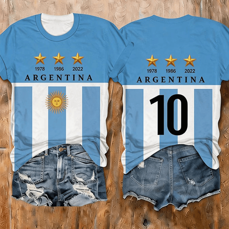 Argentine 2026 FIFA World Cup 10 T-Shirt Soccer Fan Merch Game Day Gift For Mother