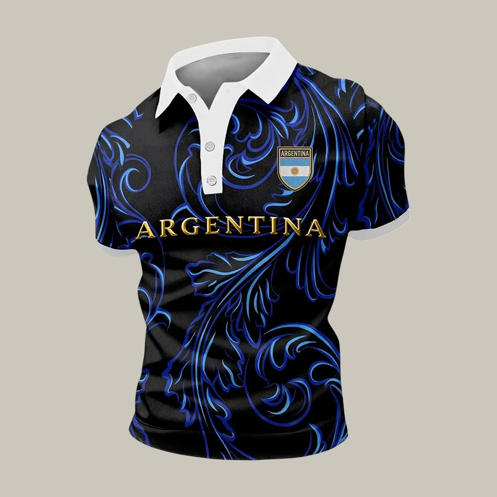 Argentine FIFA World Cup 2026 Polo Shirt Soccer Dad Shirt Father's Day Gift Idea