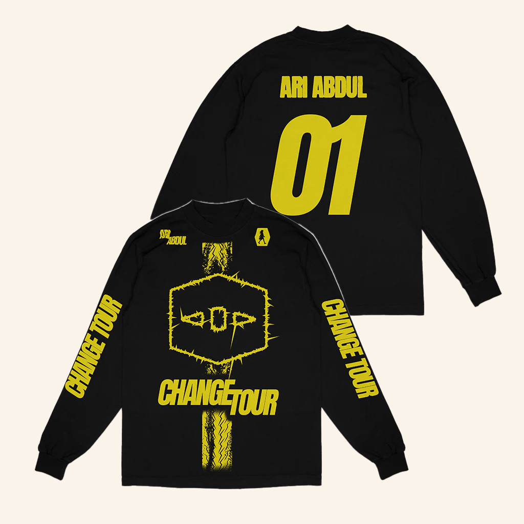 Ari Abdul Merch Ari Abdul 01 Change Tour Long Sleeve Shirt Gifts For Music Fans