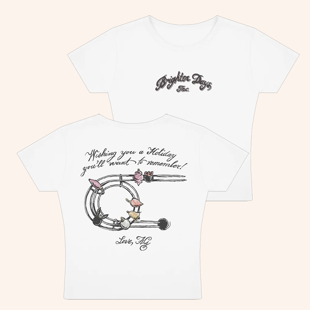 Ariana Grande Merch Brighter Days Inc Holiday Baby Tee Gifts For Music Lovers