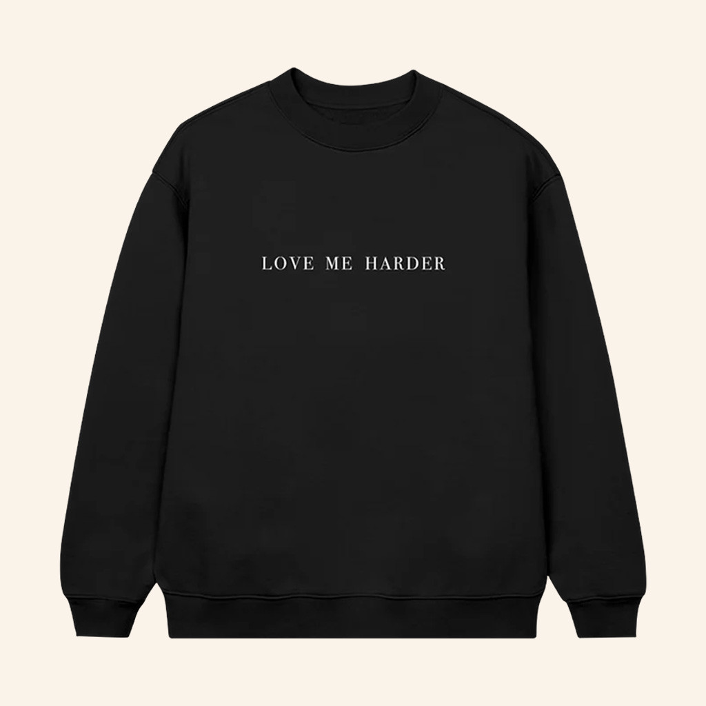 Ariana Grande Merch Love Me Harder Sweatshirt Music Lover Gift Ideas For Her Ariana Grande Merch Love Me Harder Sweatshirt Music Lover Gift Ideas For Her