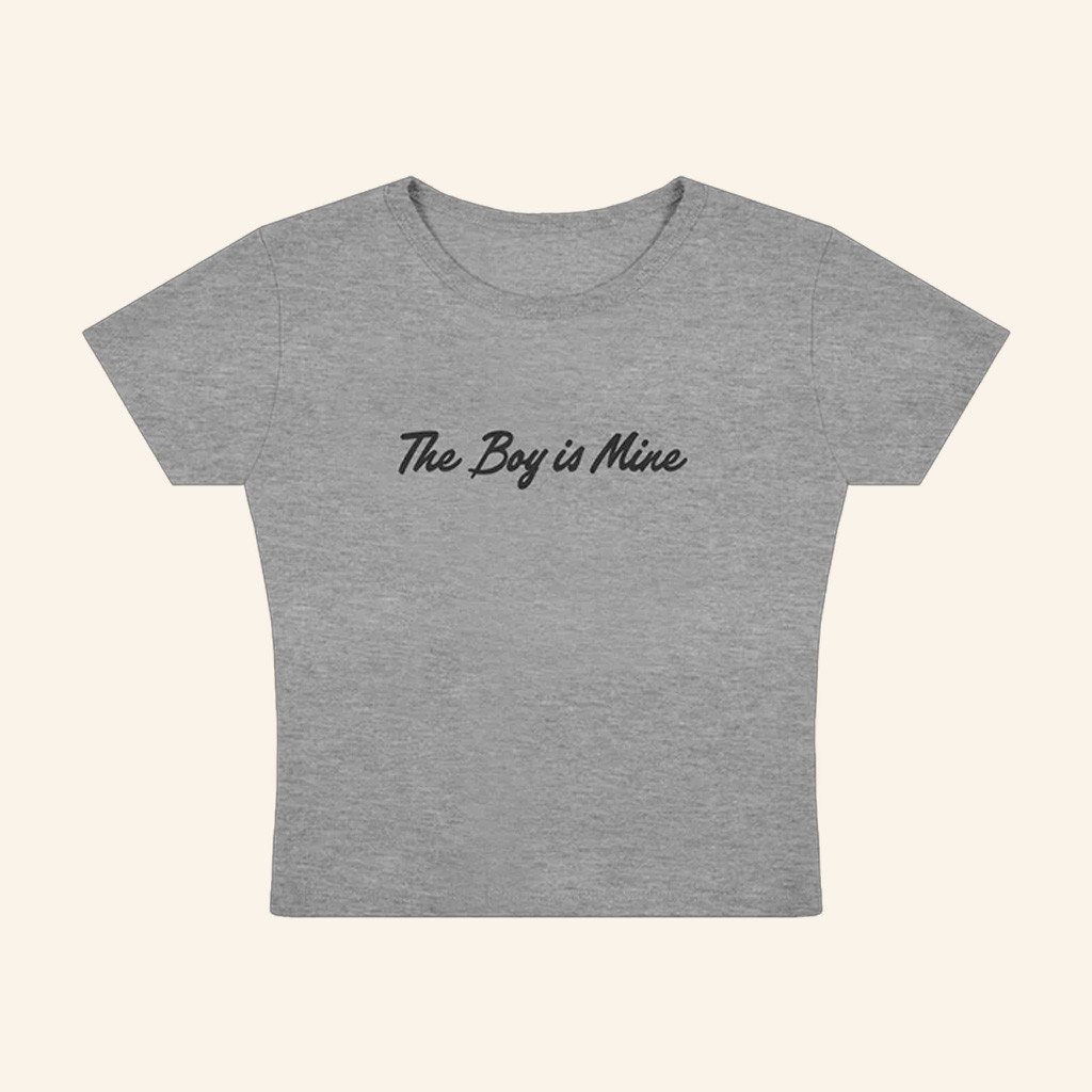 Ariana Grande Merch The Boy Is Mine Baby Tee Best Gifts For Sisters