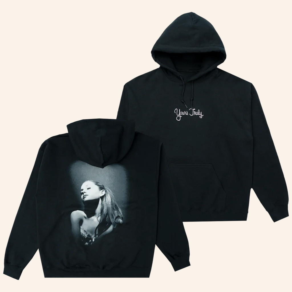 Ariana Grande Merch Yours Truly Cover Hoodie Cool Gifts For Music Lovers