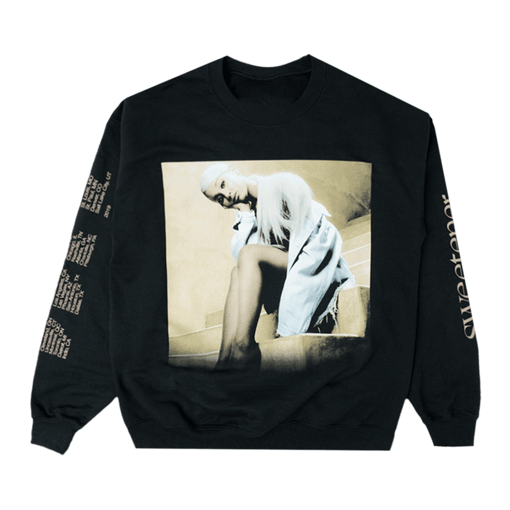 Ariana Merch Ariana Sweetener Staircase Black Sweatshirt Music Gifts For Fans