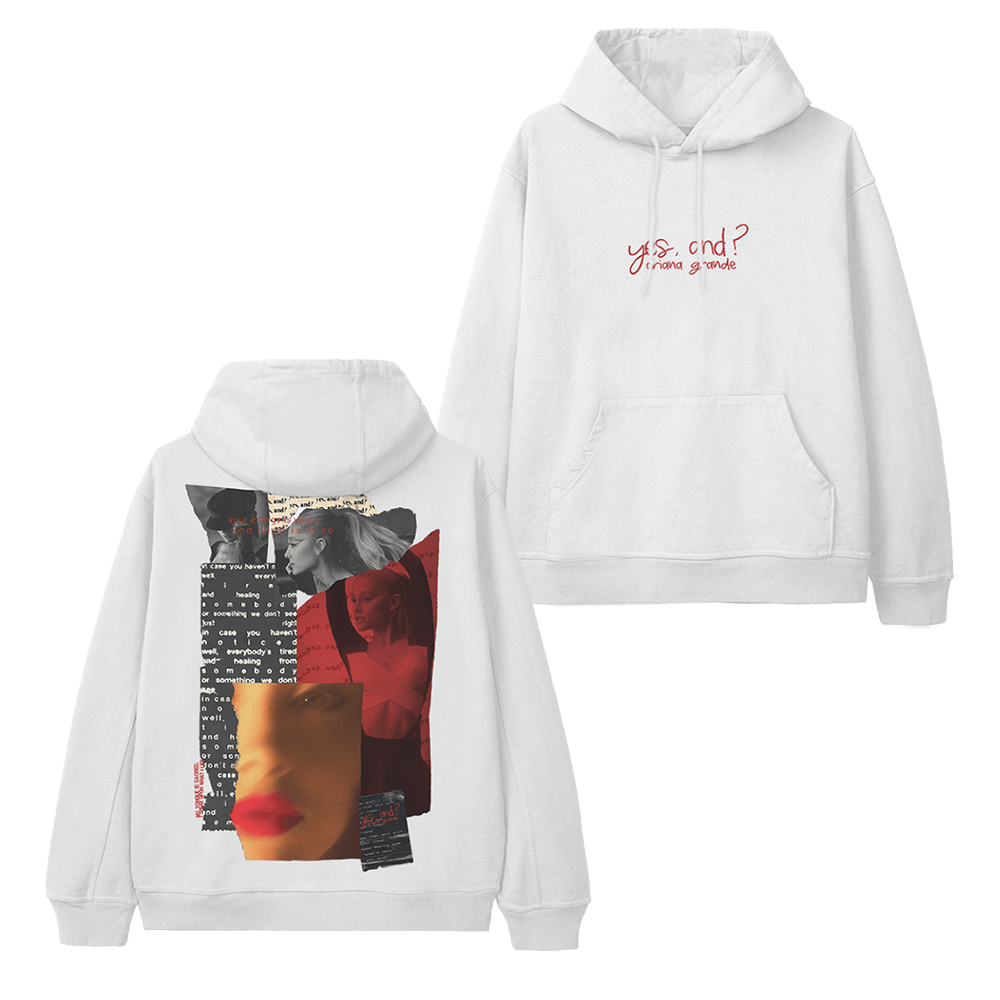 Ariana Merch Ariana Yes And Collage Hoodie Gifts For Music Fans Father's Day Gift for Husband Ariana Merch Ariana Yes And Collage Hoodie Gifts For Music Fans Father's Day Gift for Husband