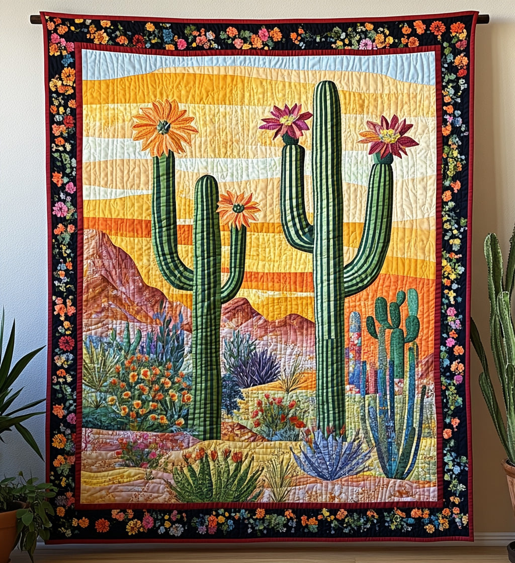Arid Beauty Quilted Blanket Cute Blankets For Adults