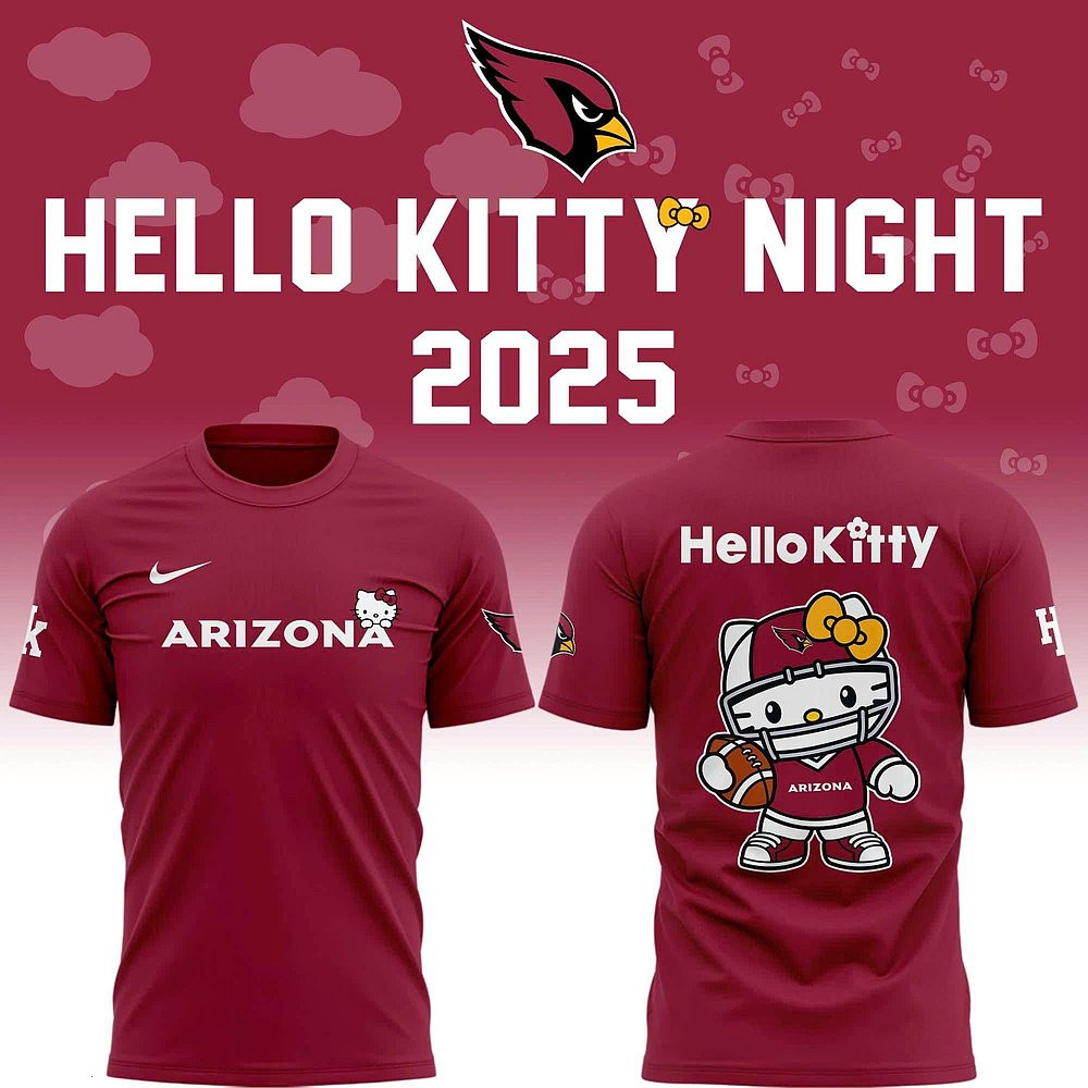Arizona Cardinals x Hello Kitty T-Shirt 2025