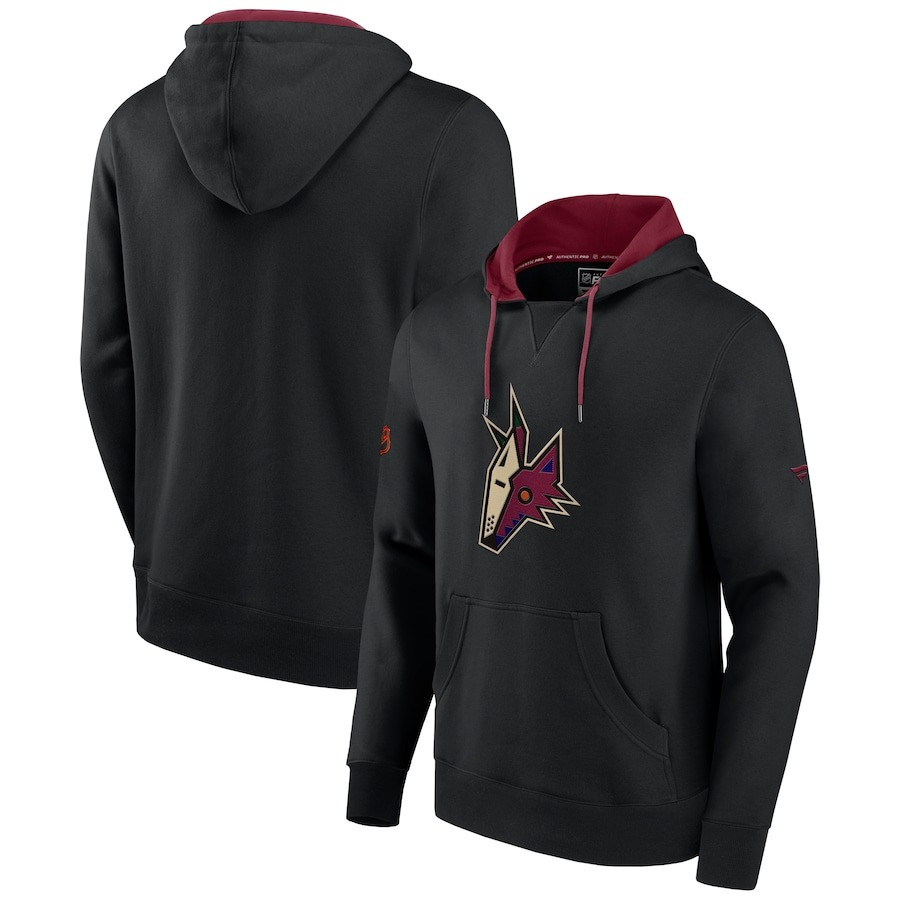Arizona Coyotes Hoodie Black Special Edition 2.0 Team Logo Pullover Hoodie Hockey Fan Merch