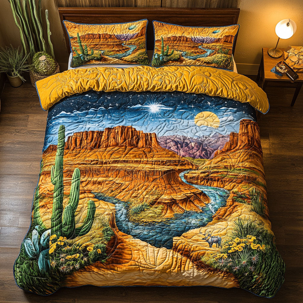 Arizona Dawn Quilted Bedding Set Bedroom Decor Ideas Cactus Inspired Gifts
