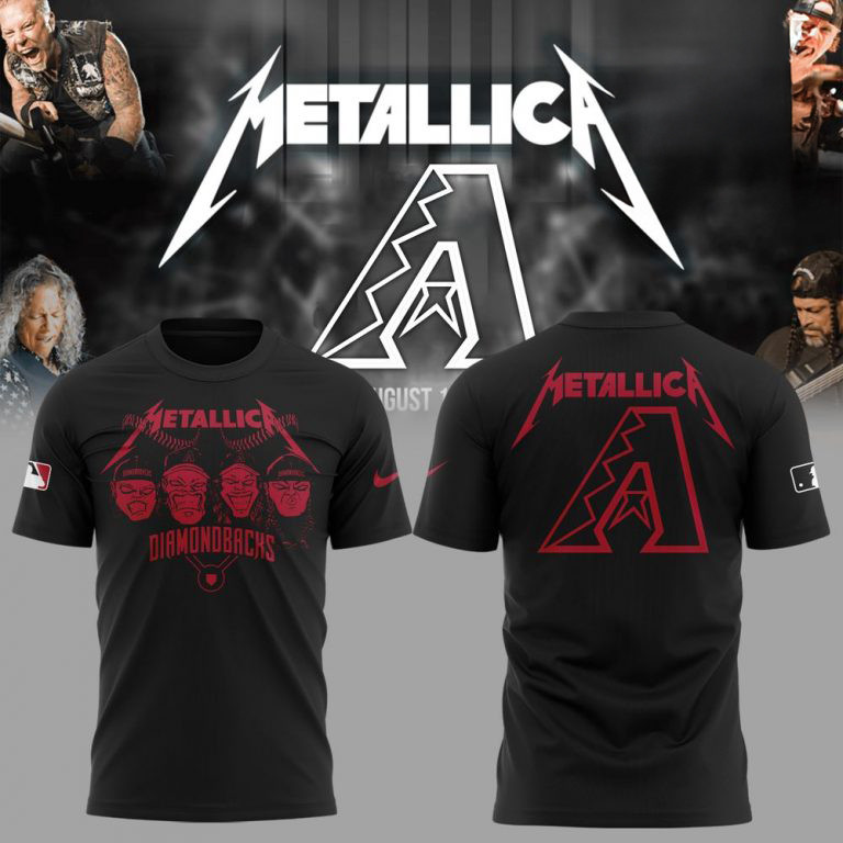 Arizona Diamondbacks Baseball Metallica Night Shirt 2025 Gift For Fans