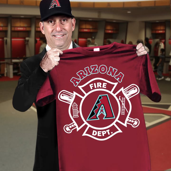 Arizona Diamondbacks Firefighter Dept T-Shirt Baseball Gifts Ideas
