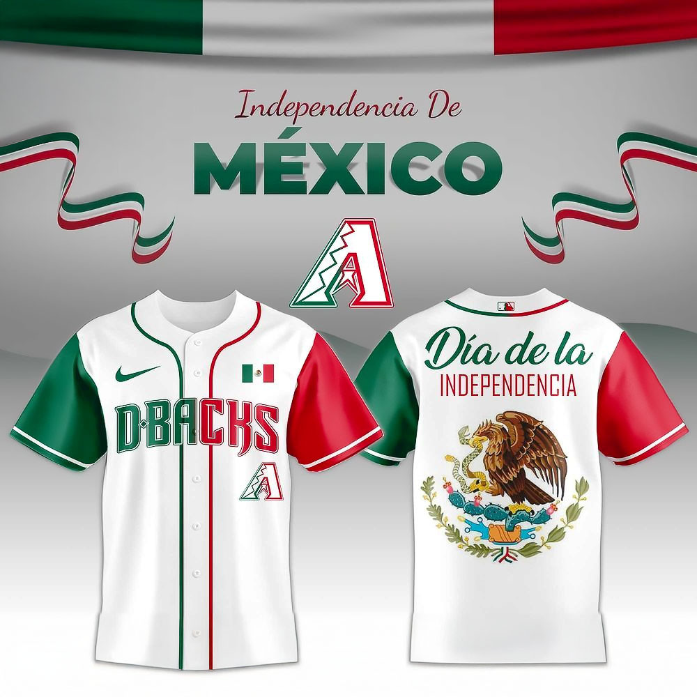 Arizona Diamondbacks Independencia De Mexico Jersey Best Gift For Baseball Supporters