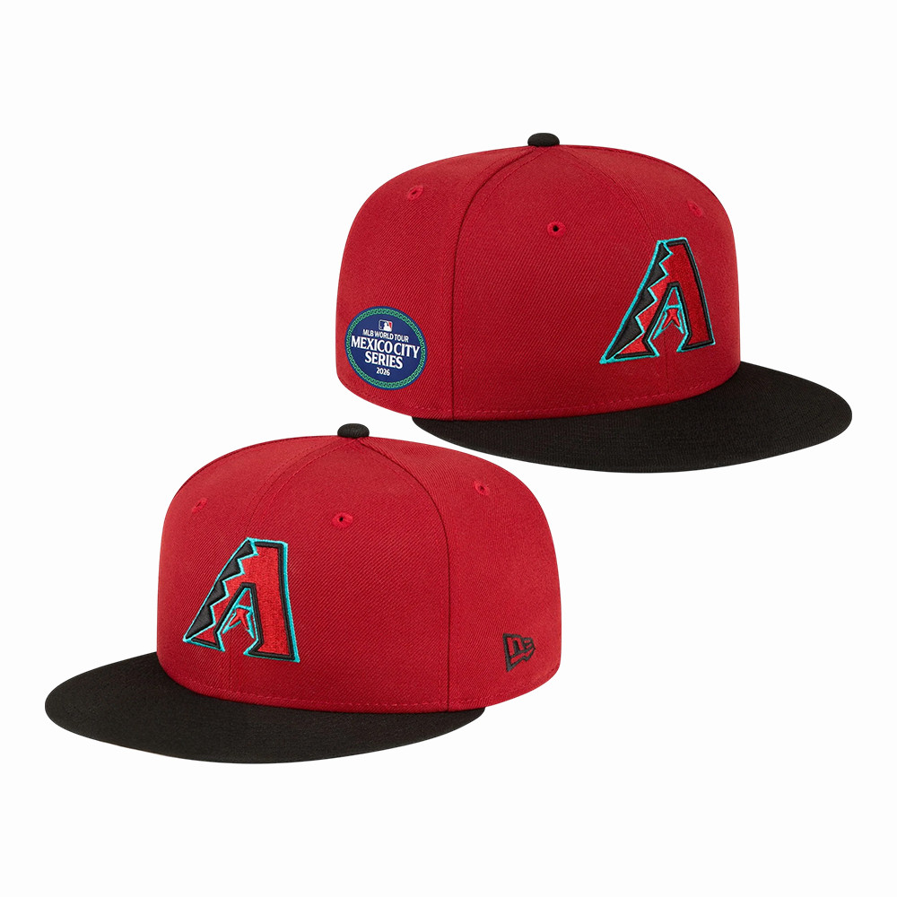Arizona Diamondbacks MLB World Tour Snapback Hat Mexico City Series Merch Fans Gear