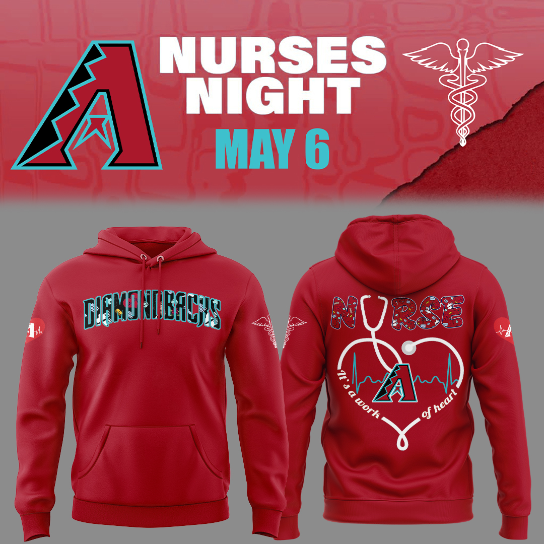 Arizona Diamondbacks Nurses Night Hoodie Baseball Gifts Ideas