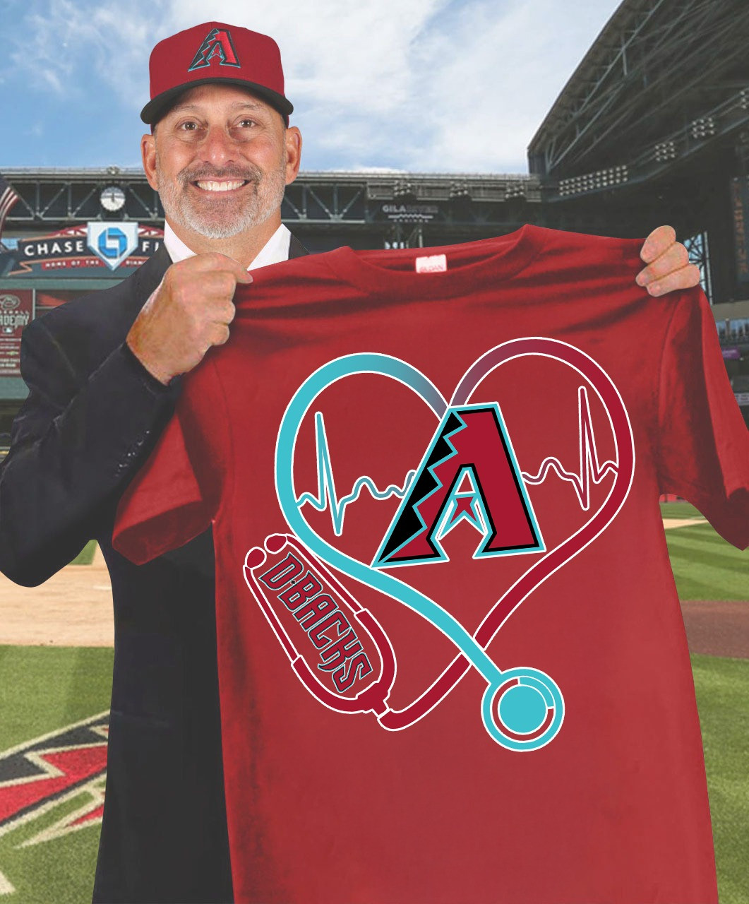 Arizona Diamondbacks Nurses Night T-Shirt Honor Nurses Day Baseball Lovers Gifts For Fans